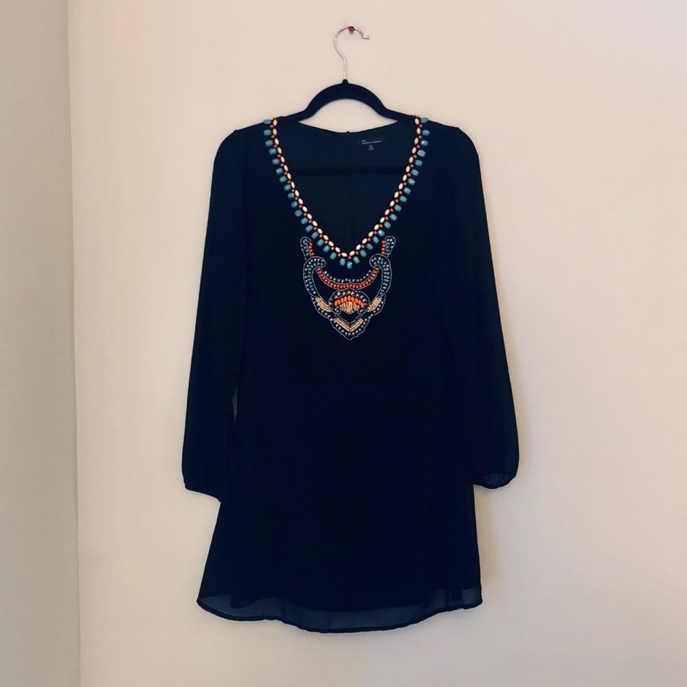 Beaded Black Dress